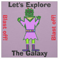 Cartoon Robot Girl Alien Blast Off Lila