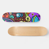 Cartoon Robot Skateboard (Horizontal)