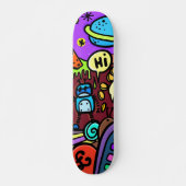 Cartoon Robot Skateboard (Vorne)
