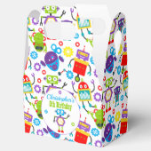 Cartoon Robot Theme Geburtstagsparty Geschenkschachtel (Geöffnet)