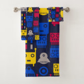 Cartoon-Roboter Badhandtuch Set (Insitu)