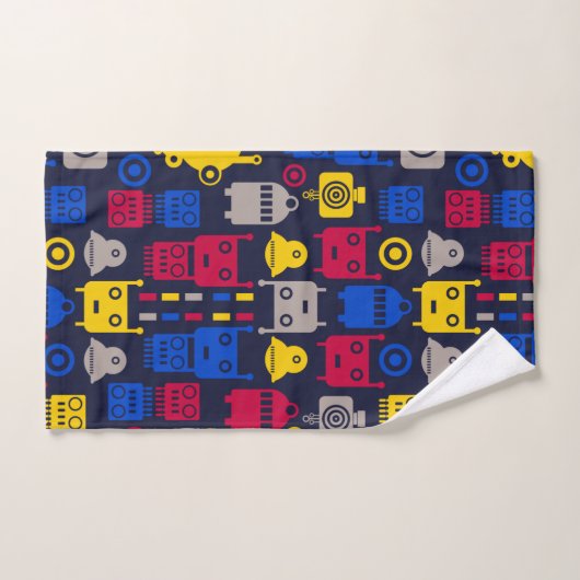 Cartoon-Roboter Badhandtuch Set (Handtuch)