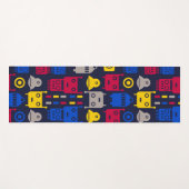 Cartoon-Roboter Yogamatte (Vorderseite (Horizontal))