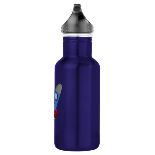 Cartoon Rocketship Trinkflasche (Rechts)