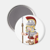 Cartoon Roman Soldier Magnet (Vorderseite/Rückseite)