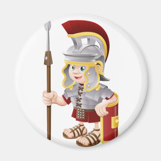 Cartoon Roman Soldier Magnet (Vorne)