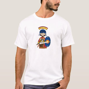 Cartoon-römischer Befehlshaber-Soldat T-Shirt