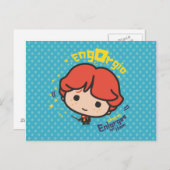 Cartoon Ron Weasley Engorgio Postkarte (Vorne/Hinten)