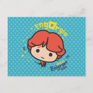 Cartoon Ron Weasley Engorgio Postkarte