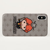 Cartoon Ron Weasley und Pigwidgeon Case-Mate iPhone Hülle (Rückseite (Horizontal))