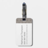 Cartoon Ron Weasley und Pigwidgeon Gepäckanhänger (Rückseite vertikal)