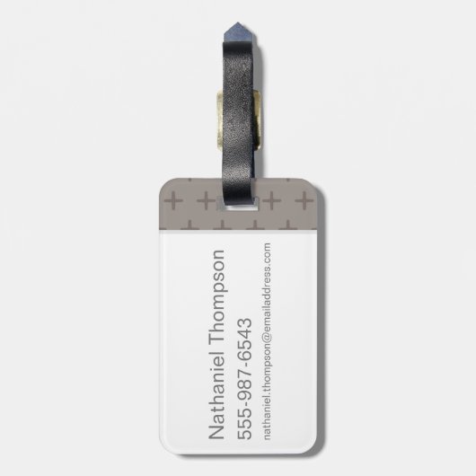 Cartoon Ron Weasley und Pigwidgeon Gepäckanhänger (Rückseite vertikal)