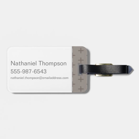 Cartoon Ron Weasley und Pigwidgeon Gepäckanhänger (Rückseite horizontal)