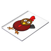 Cartoon Rooster Notizblock (Linke Seite)
