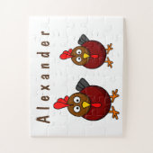 Cartoon-Rooster Puzzle (Vertikal)