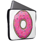 Cartoon-rosa Krapfen mit besprüht Laptopschutzhülle (Vorne Rechts)