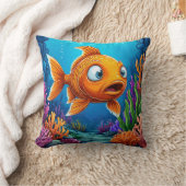 Cartoon Rotbarsch Kissen (Decke)