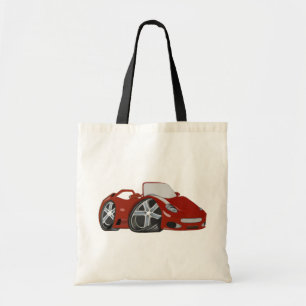 Cartoon-rote Sport-Auto-Kunst-Tasche Tragetasche