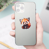 Cartoon Roter Panda Aufkleber (Telefon)