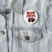Cartoon Roter Panda Button (Beispiel)