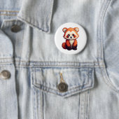 Cartoon Roter Panda Button (Beispiel)