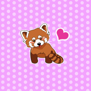 Rote Pandas Kissen Zazzle De