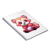 Cartoon Roter Panda Notizblock (Rechte Seite)