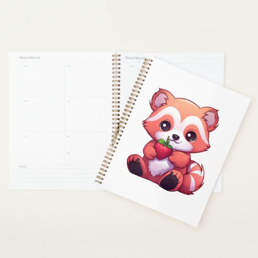Cartoon Roter Panda Planer (Anzeige)