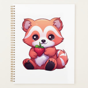 Cartoon Roter Panda Planer