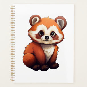 Cartoon Roter Panda Planer