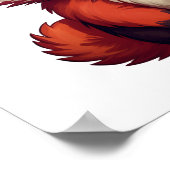 Cartoon Roter Panda Poster (Ecke)