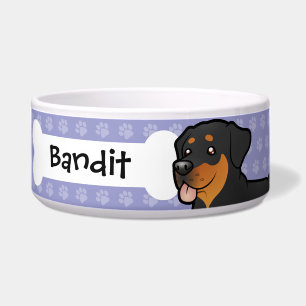 Cartoon Rottweiler Napf