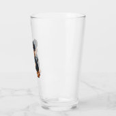 Cartoon Rottweiler Niedlich hart Glas (Links)