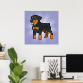 Cartoon Rottweiler Poster (Heimbüro)
