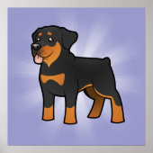 Cartoon Rottweiler Poster (Vorne)
