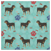 Cartoon Rottweiler Stoff (Muster)