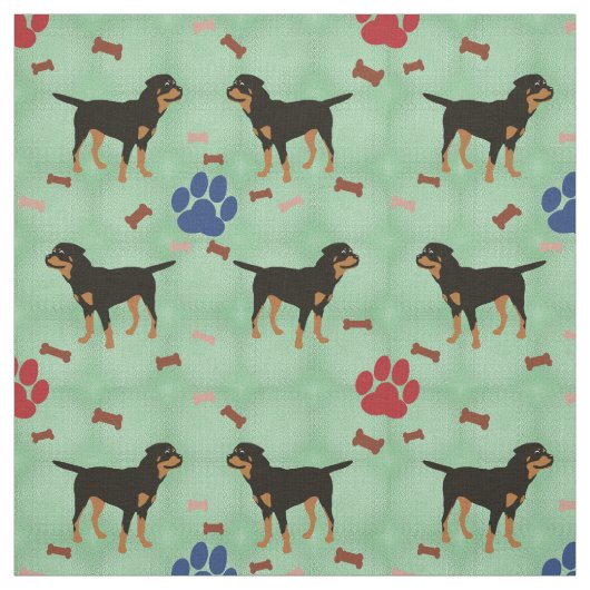 Cartoon Rottweiler Stoff (Muster)