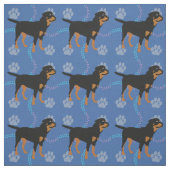 Cartoon Rottweiler Stoff (Muster)