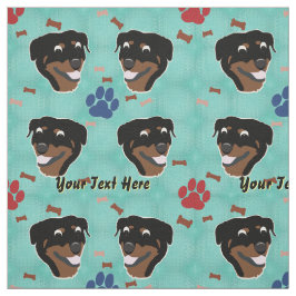 Cartoon Rottweiler Stoff