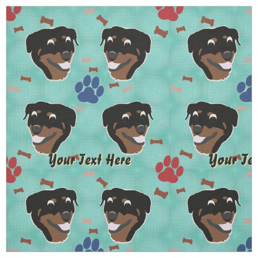 Cartoon Rottweiler Stoff (Muster)