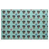Cartoon Rottweiler Stoff (Fat Quarter (45,7 x 55,9 cm))