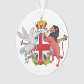 Cartoon Royal Throne Wappen Ornament (Vorderseite)