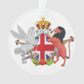 Cartoon Royal Throne Wappen Ornament (Vorderseite)