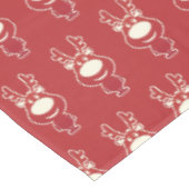 Cartoon Rudolph Red Pattern Tischdecke (Schrägansicht)
