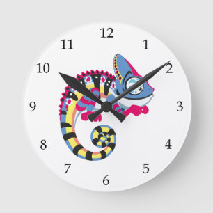Cartoon Runde Wanduhr