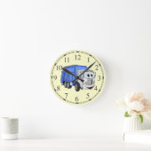 Cartoon Runde Wanduhr (Zuhause)