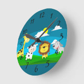 Cartoon        runde wanduhr (Winkel)