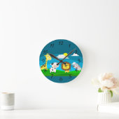 Cartoon        runde wanduhr (Zuhause)