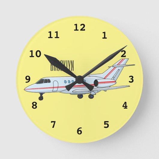 Cartoon Runde Wanduhr (Vorderseite)