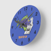 Cartoon Runde Wanduhr (Winkel)